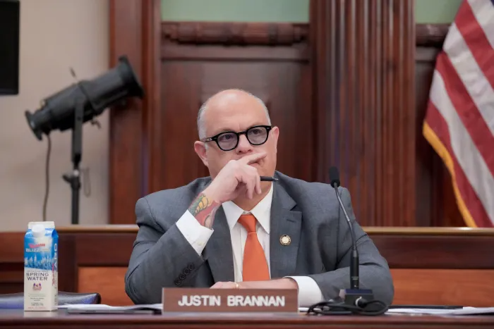 Council Member Justin Brannan, who introduced the citywide ban