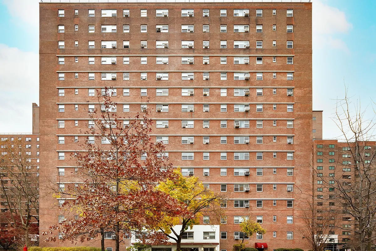 exterior of the brick building