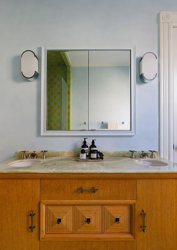 double vanity in a bathroom