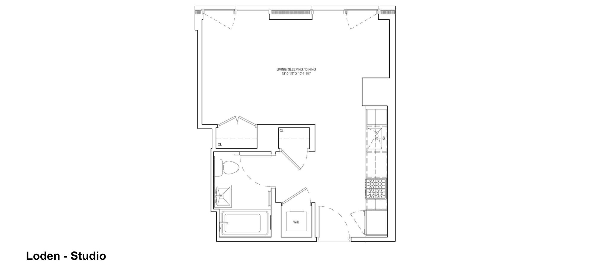 floorplan for a studio